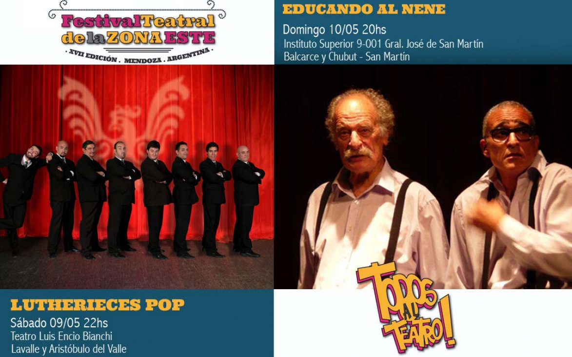 imagen XVII Festival Teatral de la Zona Este: del 9 al 31 de mayo