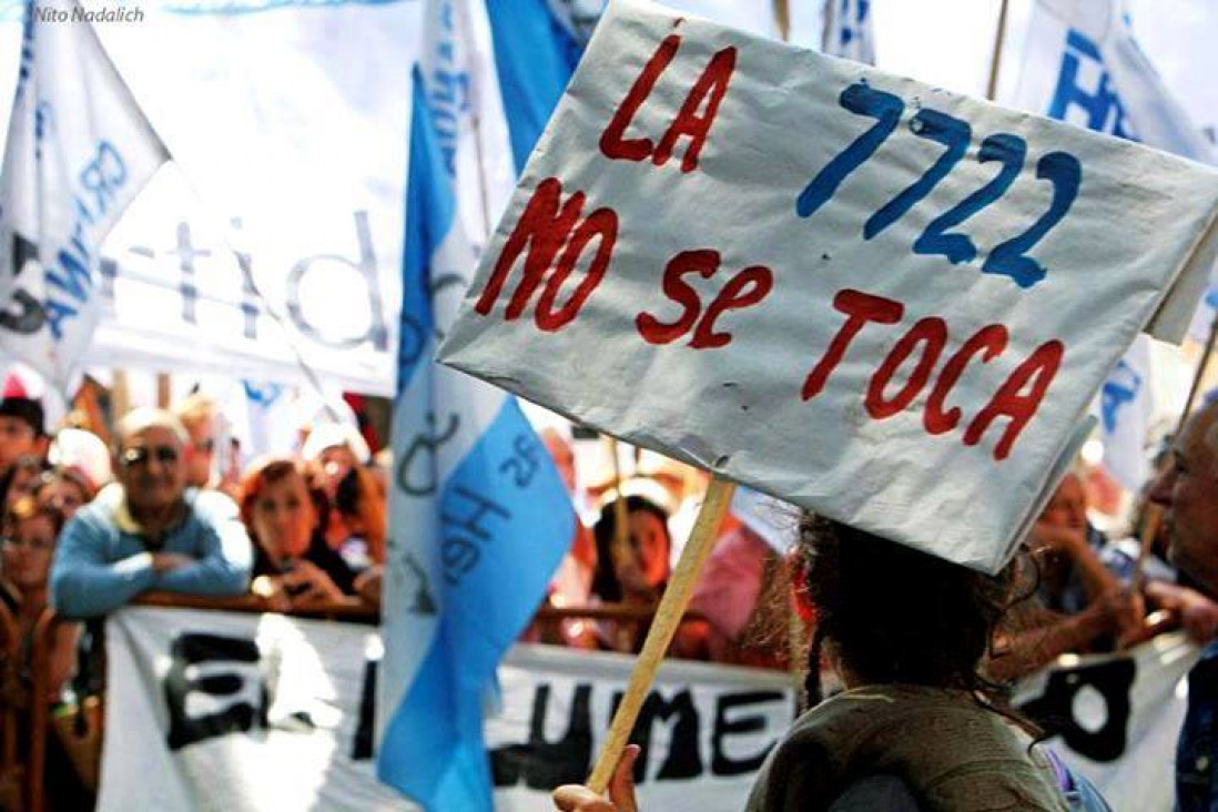 imagen Manifestación por la defensa de la ley 7722