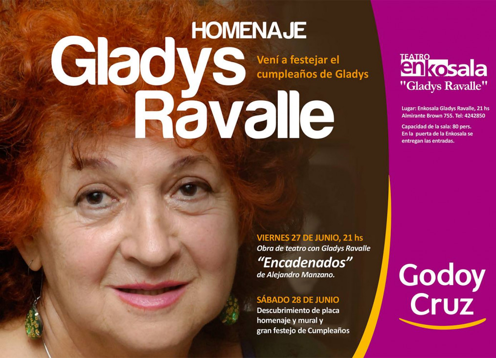 imagen Godoy Cruz homenajea a Gladys Ravalle