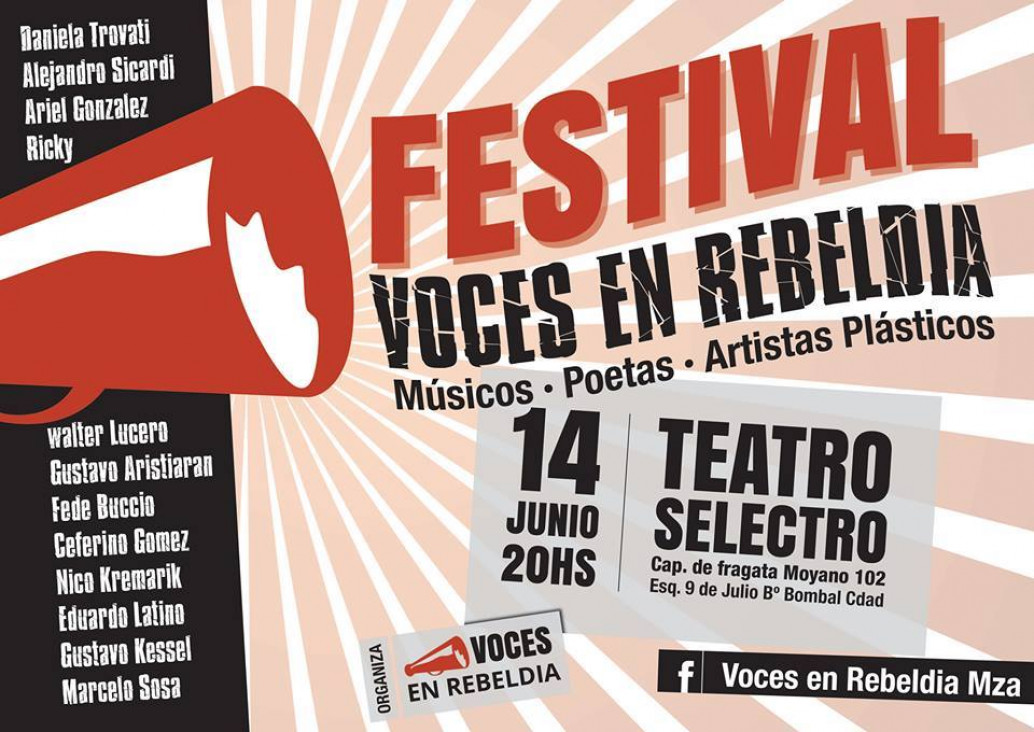 imagen Festival "Voces en Rebeldía" en el Teatro Selectro