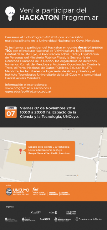 imagen Este viernes se llevará a cabo el Hackatón multidisciplinario en la UNCuyo