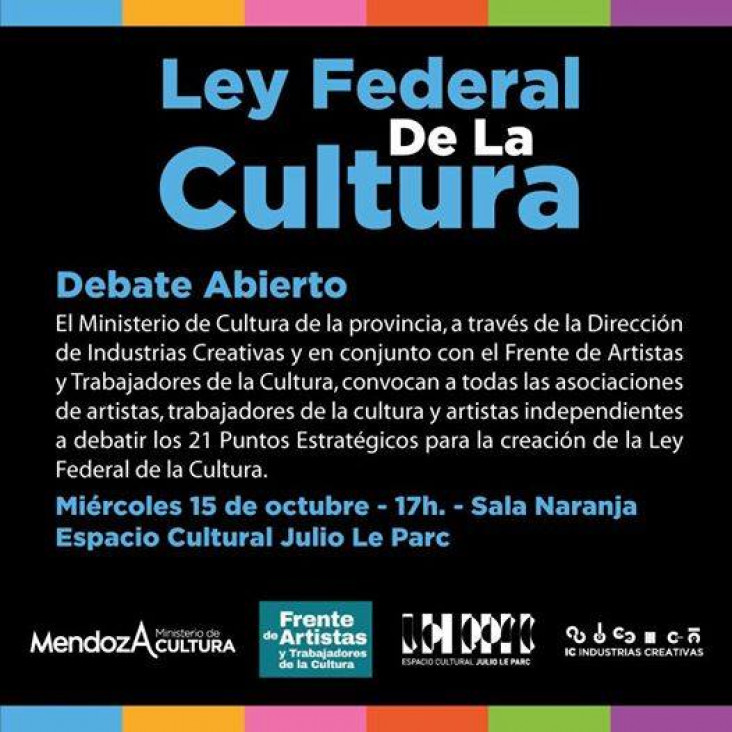 imagen Debate abierto por la Ley Federal de la Cultura‏