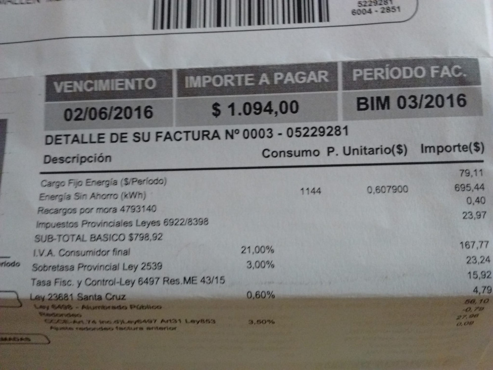 imagen CONVOCAN A RECLAMAR POR LAS ALTAS TARIFAS AL GAS