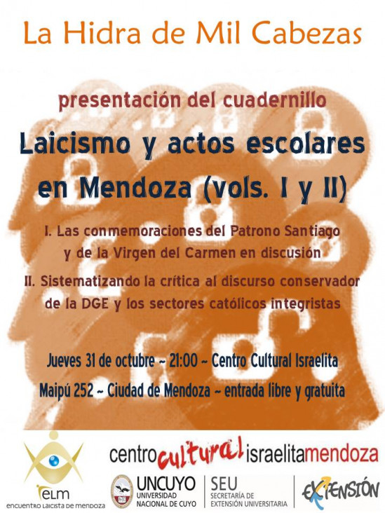 imagen Presentación del cuadernillo "Laicismo y actos escolares en Mendoza"
