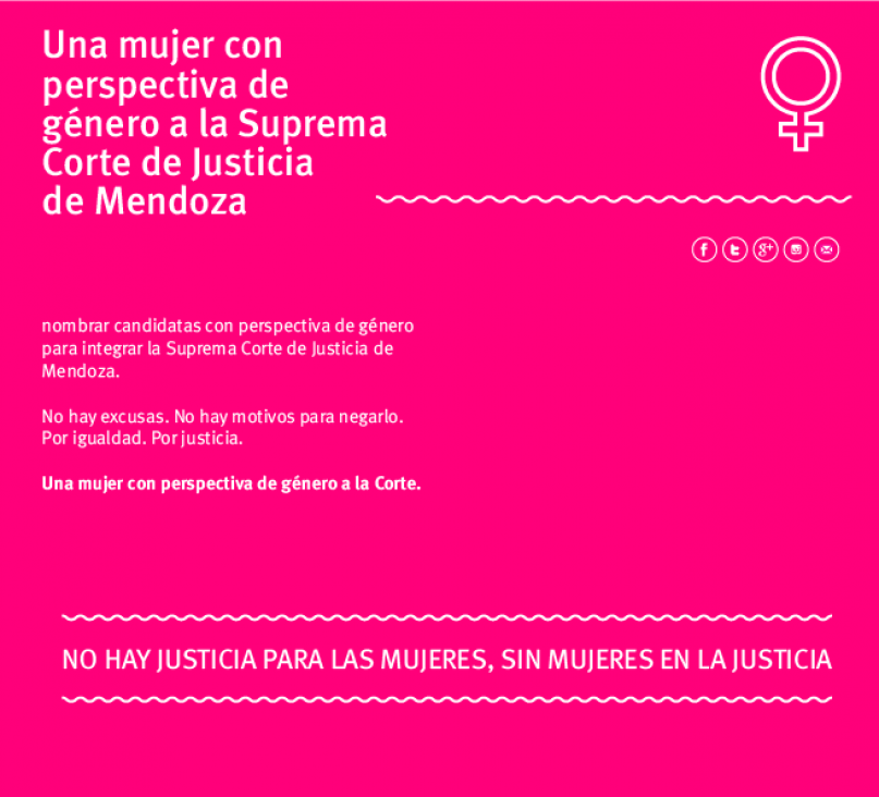imagen Una mujer en la Corte: "el Gobernador tiene la oportunidad histórica de conseguirlo"