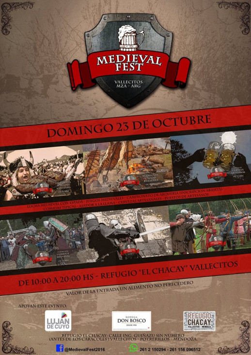 imagen Se viene la Primera Edición del Medieval Fest en Luján de Cuyo