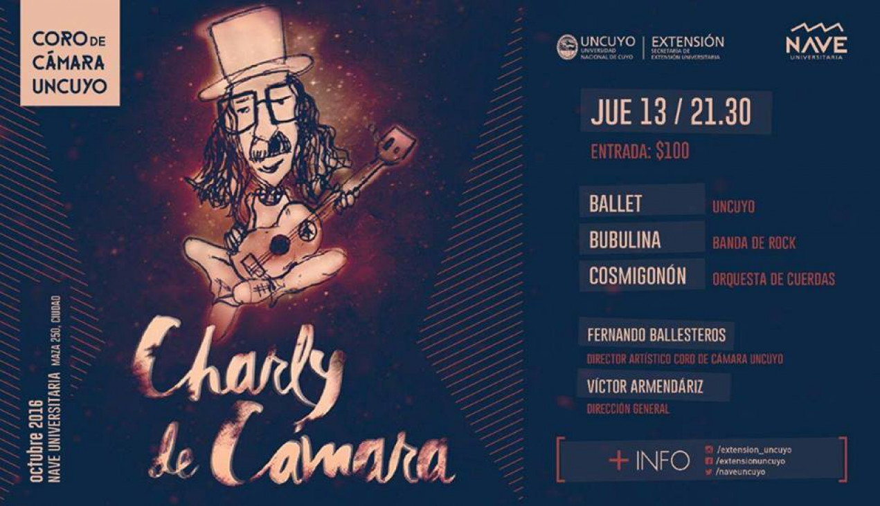 imagen Homenaje a Charly García en la Nave Universitaria 