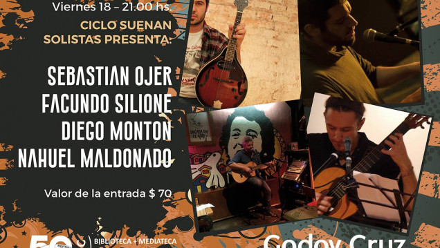imagen Cuatro solistas sonarán en la Mediateca