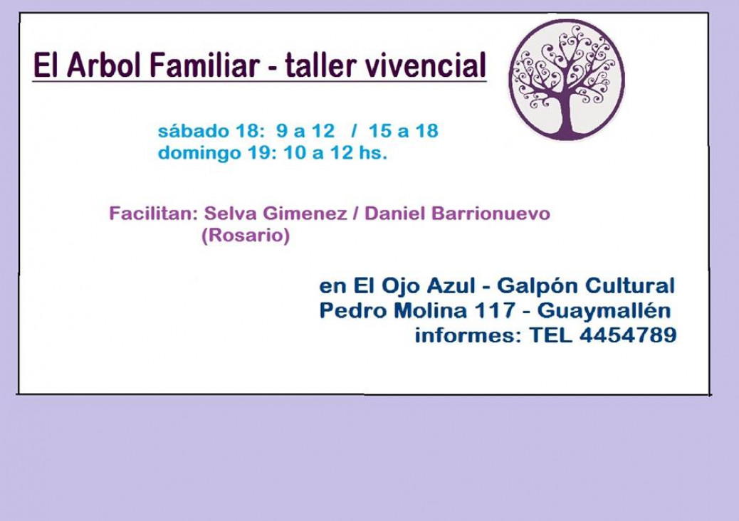 imagen Taller Vivencial en El Ojo Azul Galpón Cultural