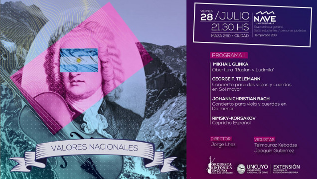 imagen El nuevo ciclo de la Orquesta Sinfónica de la UNCUYO destacará a músicos nacionales