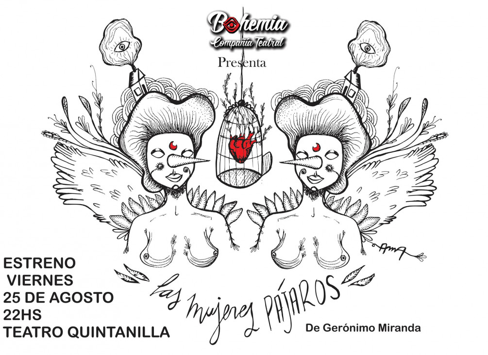 imagen Bohemia Compañía Teatral estrena este viernes la obra "Las Mujeres Pájaros"