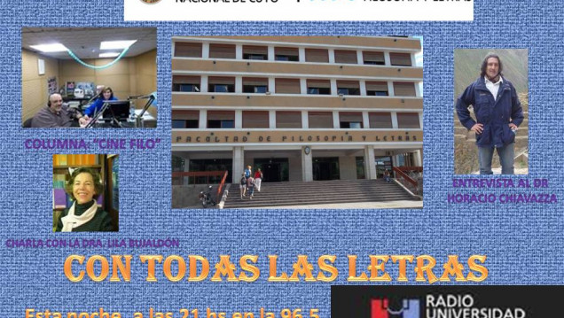 imagen Esta Noche a las 21:00 hs. en el Programa "Con Todas Las Letras"