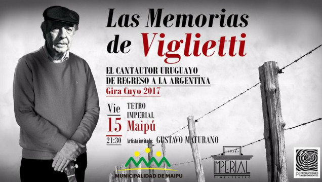 imagen Daniel Viglietti actuará este viernes en el Teatro Imperial