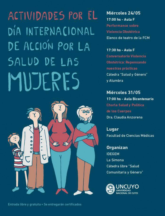 imagen El Día de Acción por la Salud de las Mujeres es parte de la agenda de la UNCUYO