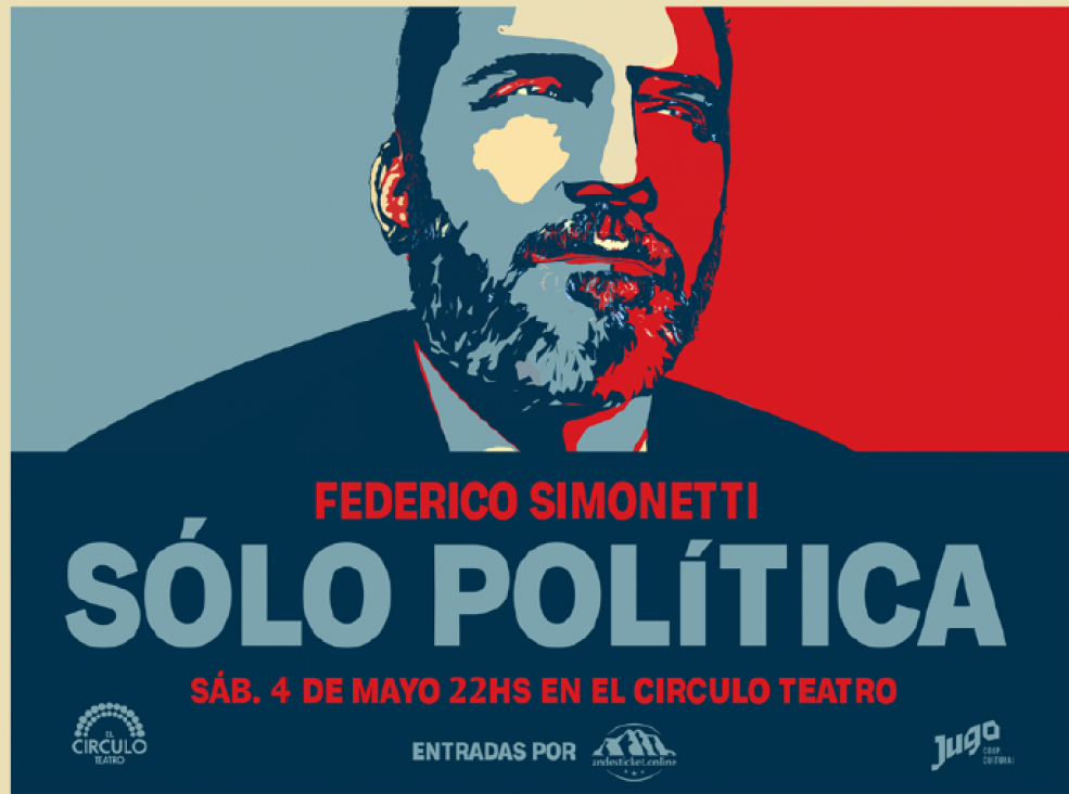 imagen Fede Simonetti llega a Mendoza para hablar de "Solo Política"