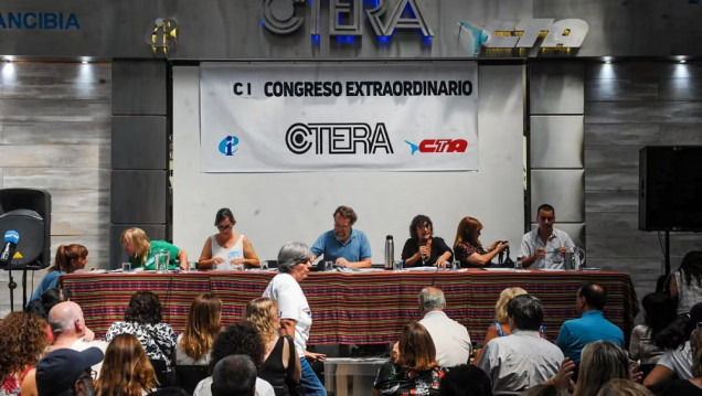 imagen Ctera convocó a un paro el lunes 26 de febrero