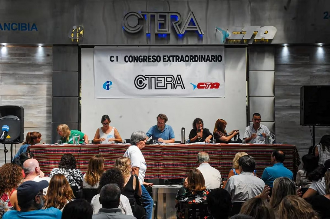 imagen Ctera convocó a un paro el lunes 26 de febrero