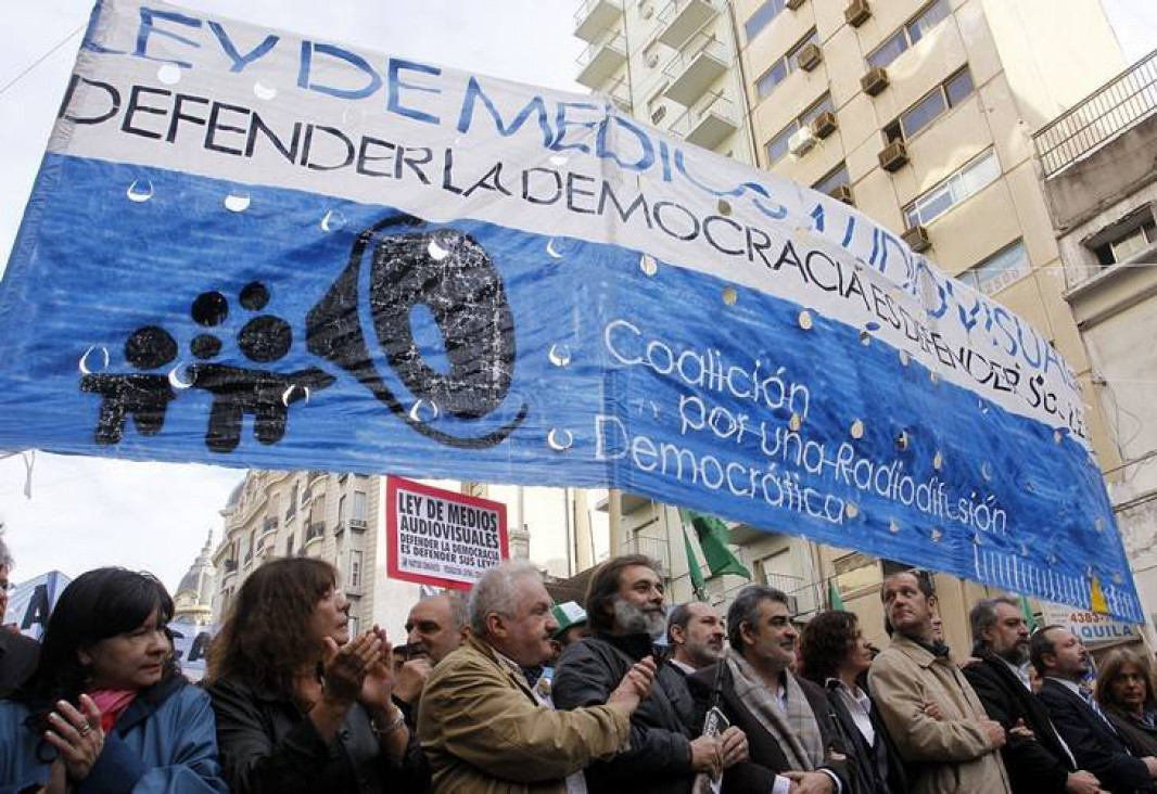 imagen Concentraciones en todo el país en defensa de la Ley de Medios