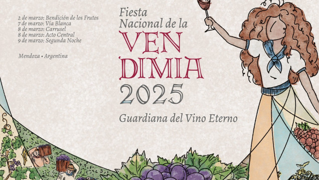 imagen Una diseñadora egresada de la UNCUYO creó la imagen de la Vendimia 2025