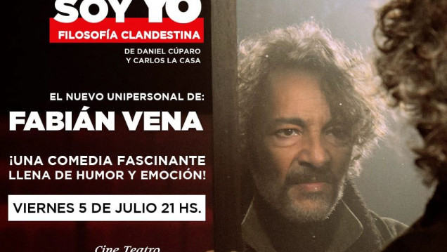 imagen Fabian Vena presenta "Quién soy yo", el unipersonal que une al teatro con la filosofía