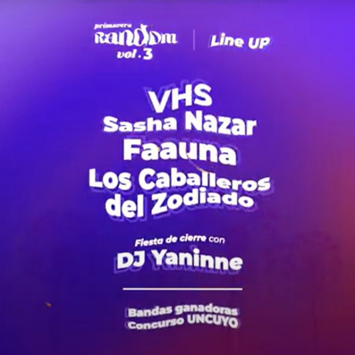 imagen Todo listo para el festival Primavera Random Vol. 3 en la UNCUYO  