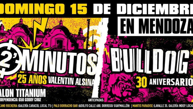 imagen Bulldog festeja su 30.º aniversario en Mendoza