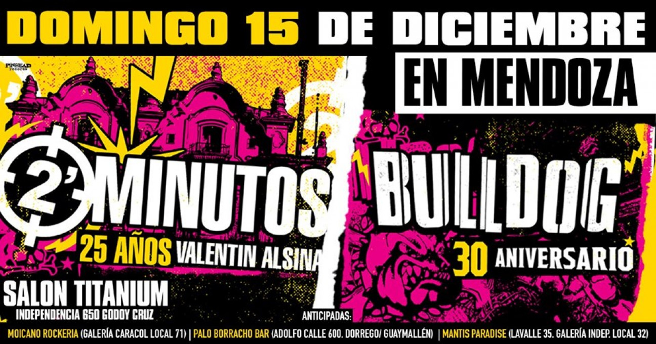 imagen Bulldog festeja su 30.º aniversario en Mendoza