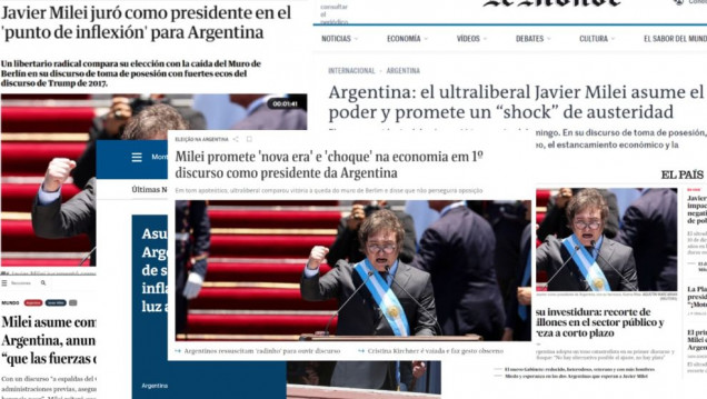 imagen Javier Milei: cómo lo ve la prensa extranjera
