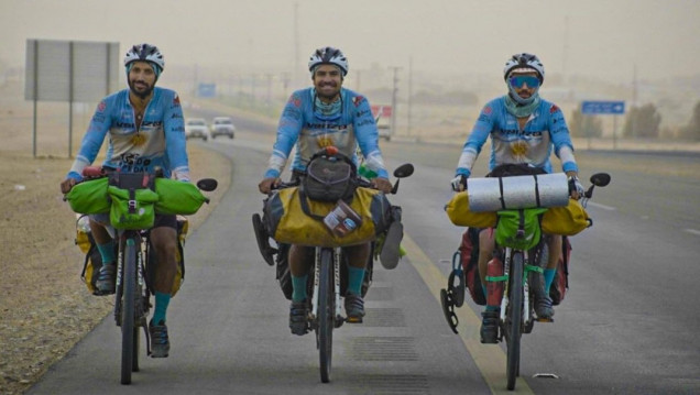 imagen Todo por la Scaloneta y el medio ambiente: cuatro cordobeses viajarán a Qatar en bicicleta