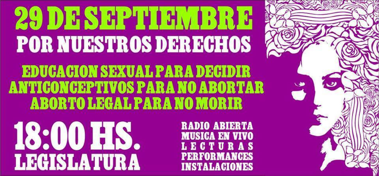 imagen El 28 de septiembre es el día internacional por la despenalización del aborto  