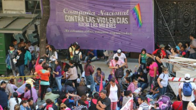 imagen Se levantó el acampe frente al Consejo Nacional de Mujeres