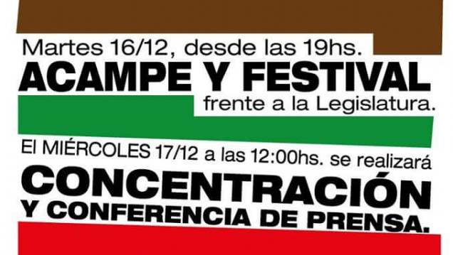imagen Acampe en contra de la Ley de Educación provincial