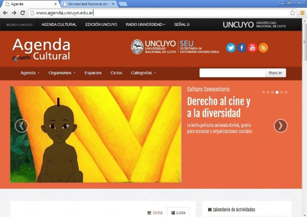imagen La nueva agenda cultural de la UNCuyo ya está en marcha