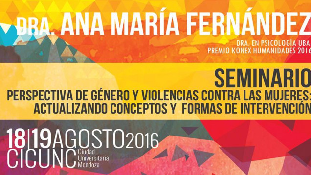 imagen Ana María Fernández  dicta seminario en la UNCUYO