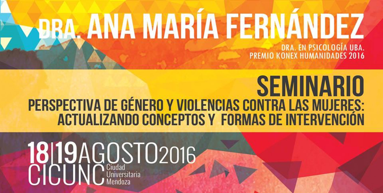 imagen Ana María Fernández  dicta seminario en la UNCUYO
