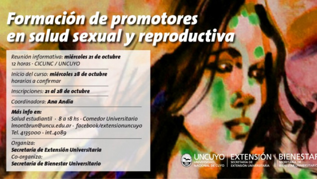imagen La UNCuyo busca promotores de salud sexual y reproductiva