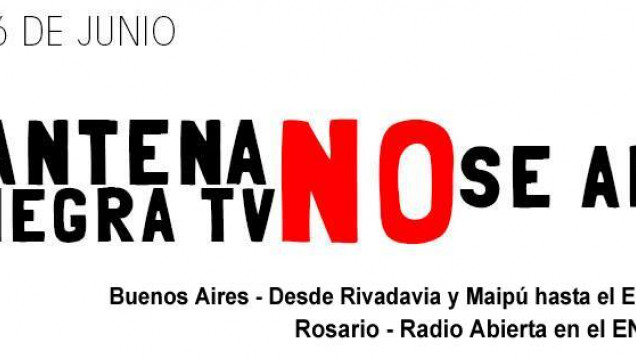 imagen Antena Negra TV se moviliza para denunciar censura 