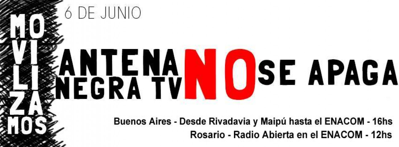 imagen Antena Negra TV se moviliza para denunciar censura 