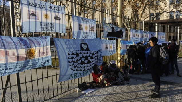 imagen ARA San Juan: familiares acampan para que se retome la búsqueda