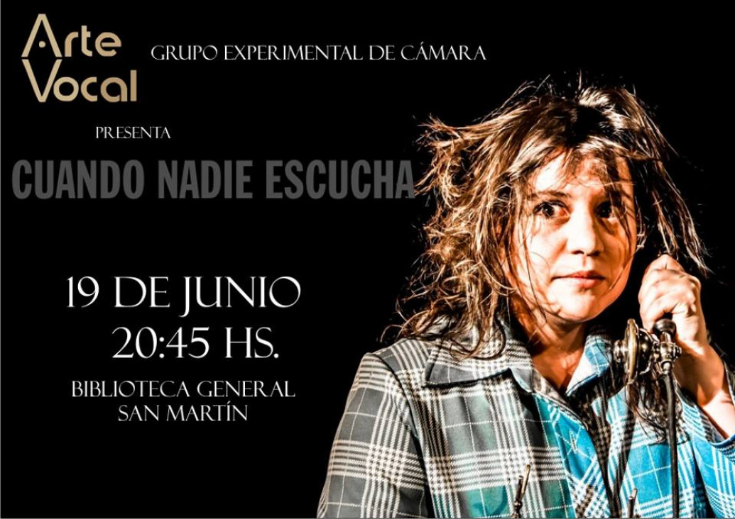 imagen Arte Vocal presenta "Cuando nadie escucha"