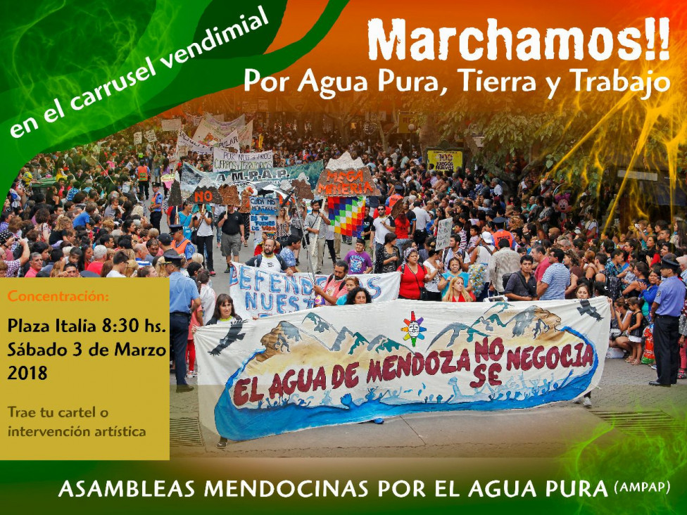 imagen Las asambleas por el agua volverán a marchar en la previa del Carrusel