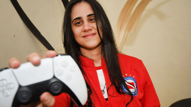 imagen Belén Giunta, la "gamer" mendocina y medalla de plata en Pro Evolution Soccer de los Juegos Odesur