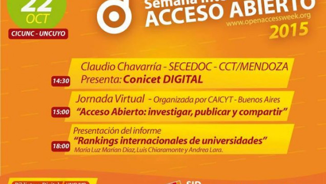 imagen Encuentro de Acceso Abierto en el CICUNC