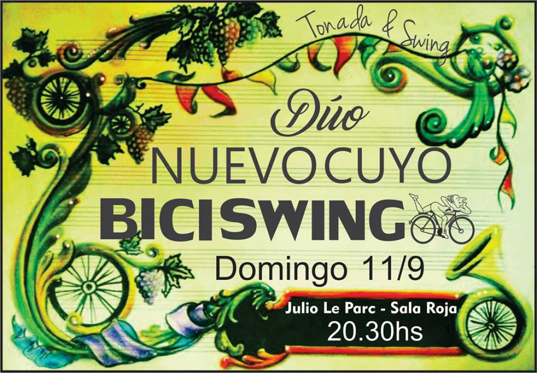 imagen BiciSwing junto al Dúo Nuevo Cuyo, este domingo en el Le Parc