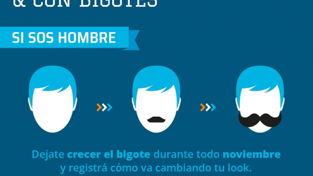 imagen "Noviembre Azul y con bigotes": mes de la prevención del cáncer de próstata