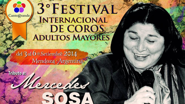 imagen El "CANTOGRANDE" en homenaje a Mercedes Sosa