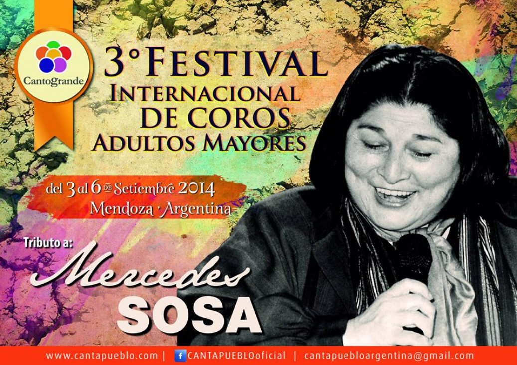 imagen El "CANTOGRANDE" en homenaje a Mercedes Sosa