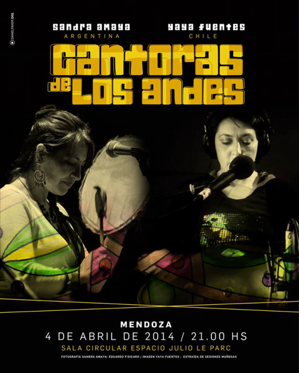 imagen Sandra Amaya y Yaya Fuentes, Cantoras de Los Andes en Mendoza