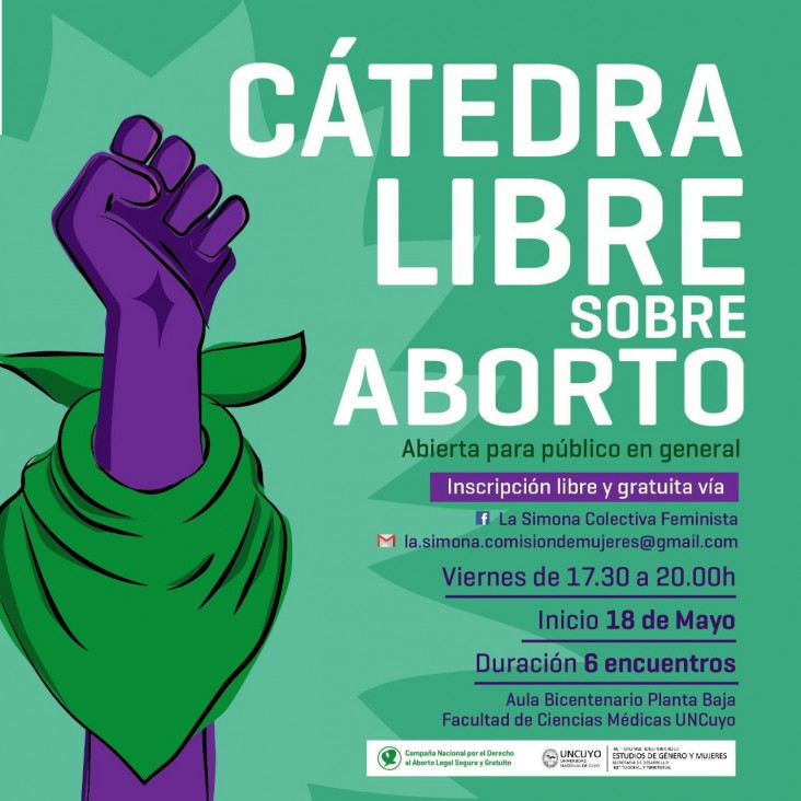 imagen Comienza este viernes la cátedra libre sobre aborto
