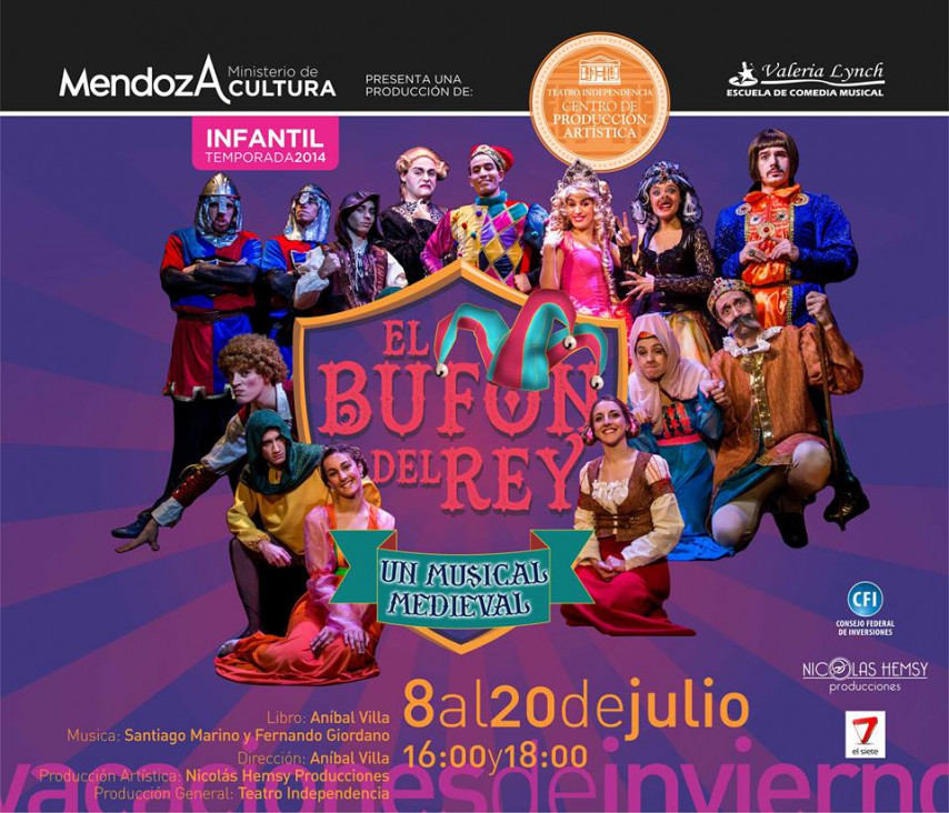 imagen Vacaciones de invierno II: "El bufón del rey", un musical medieval